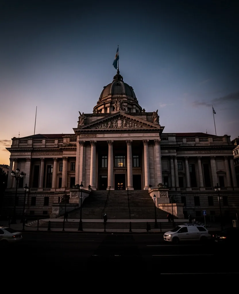 Congreso de la Nación Argentina al atardecer